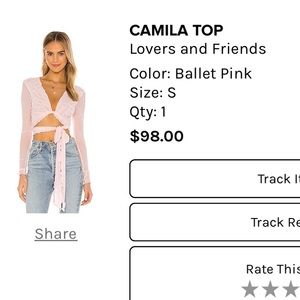 Lovers & Friends top! (Never worn/ with tags)
